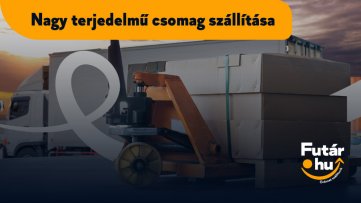 Nagy terjedelmű csomag szállítása